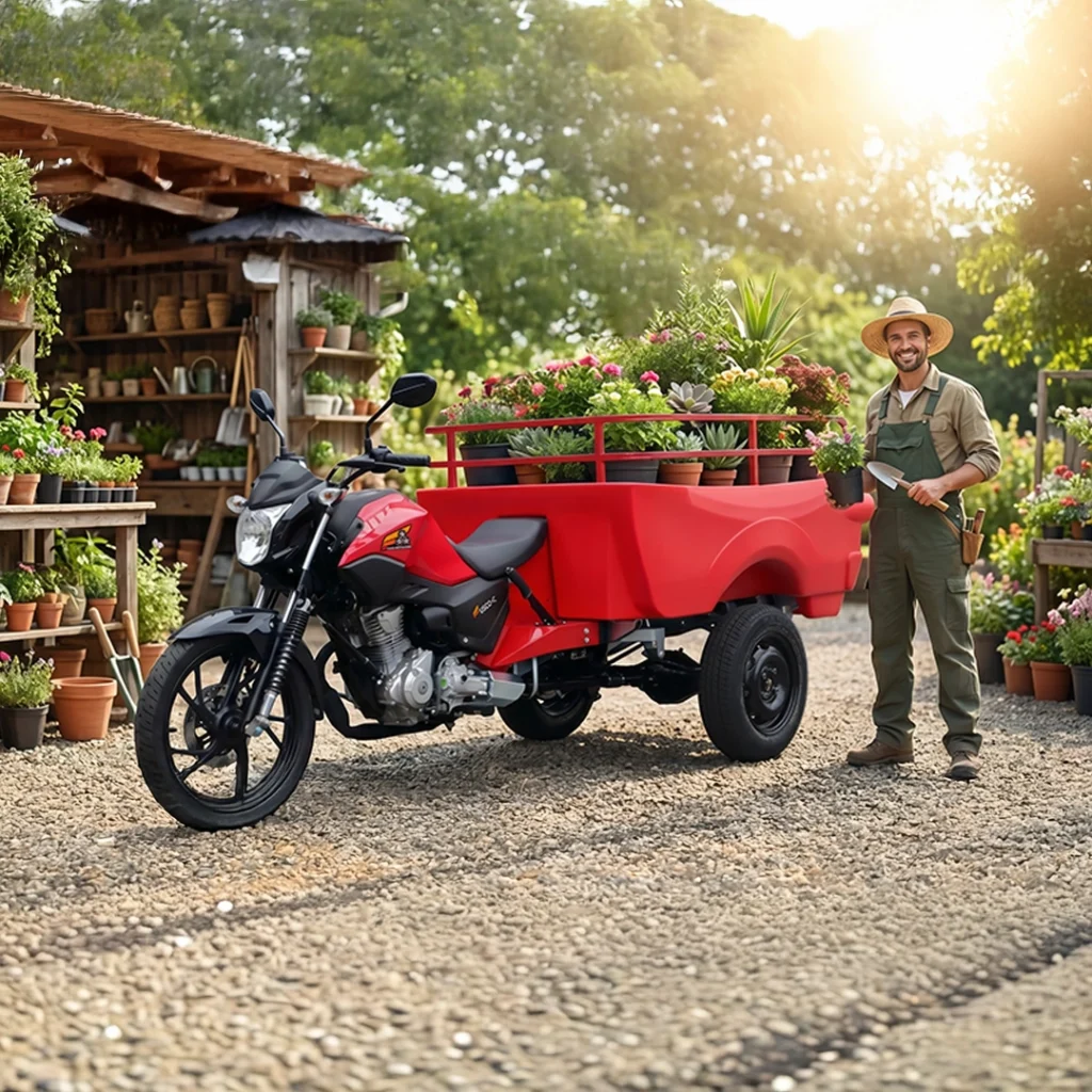 Triciclo Caçamba Polietileno Fusco Motosegura
